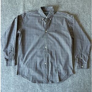 Ralph Lauren‎ Blake Men's Medium Plaid Button Down Long Sleeve Shirt Cotton
